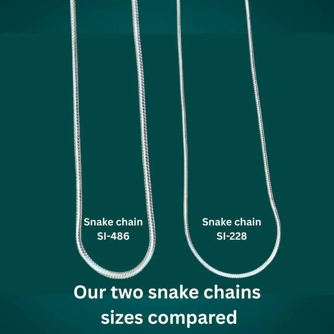 Sterling Silver Snake Chain - Image 2