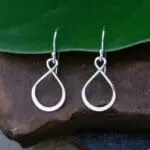 an image of a pair of Petite Infinity Loop Sterling Silver Earrings