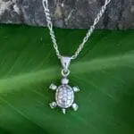 an image of a Sterling Silver Turtle Pendant