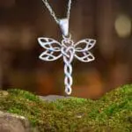 an image of a Sterling Silver Celtic Dragonfly Pendant