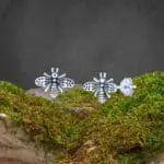 an image of a pair of Sterling Silver Honeybee Stud Earrings