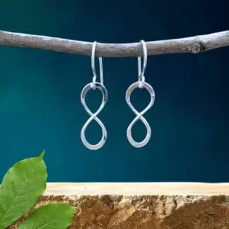 an image of a pair of Infinity Sterling Silver Dangle Earrings