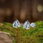 an image of a pair of Sterling Silver Horse Head Stud Earrings