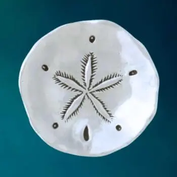 an image of a Pewter Sand Dollar Charm Bowl