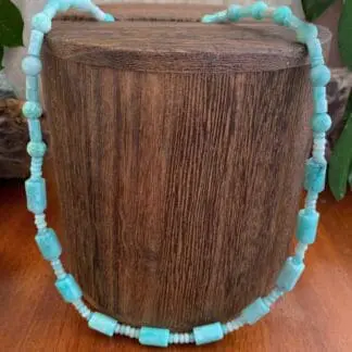 an image of a Mixed Amazonite Beaded Necklace