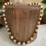 an image of a Citrine and Tiger’s Eye Beaded Necklace
