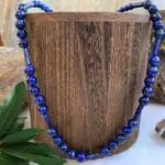 an image of a Lapis Lazuli Tubes and Round Beads Necklace