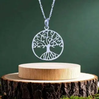 an image of a Delicate Sterling Silver Tree of Life Pendant