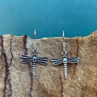 Sterling Dragonfly Dangle Earrings