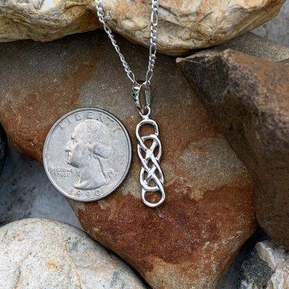 Sterling Double Infinity Pendant