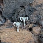 Sterling Elephant Face Earrings