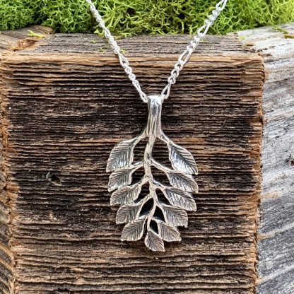 Sterling Silver Leaf Pendant