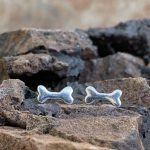 Sterling Doggie Bone Earrings