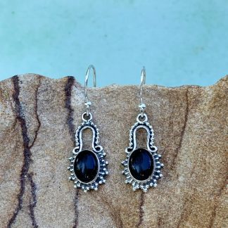 Sterling & Black Onyx Earrings
