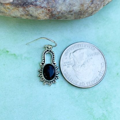 Sterling & Black Onyx Earrings - Image 2