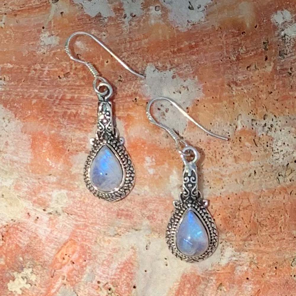 Rainbow Moonstone Sterling Silver Earrings Gle Good Living Essentials 6037