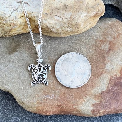 Sterling Silver Sea-Turtle Pendant