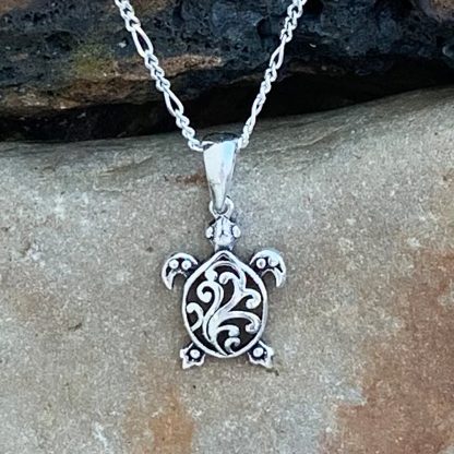 Sterling Silver Sea-Turtle Pendant