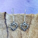 Open Heart Sterling Earrings