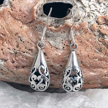 Sterling Victorian Dangle Earrings