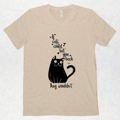 Comic Cat Text T-Shirt