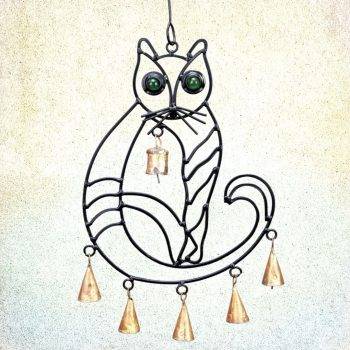 Iron Cat Wind Chime