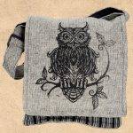 Owl Cotton Crossbody Bag