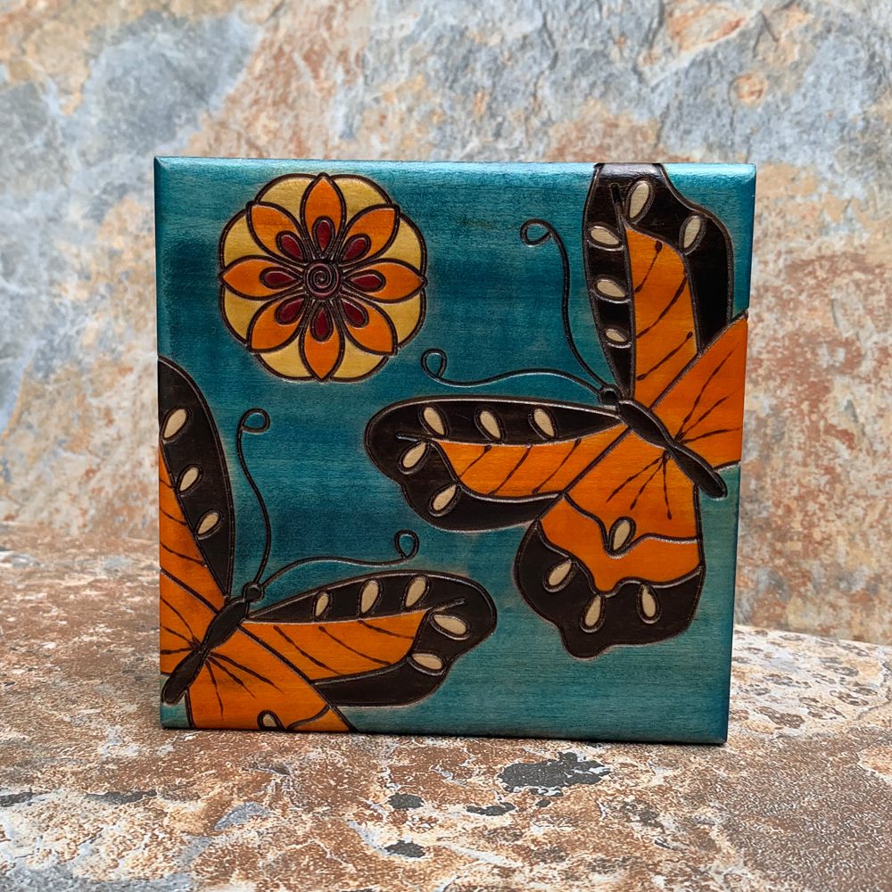 Handcrafted Monarch Butterfly Box