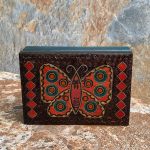 Brass Inlay Butterfly Box