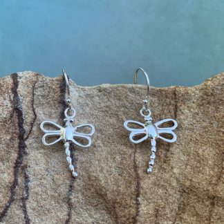 Sterling Open Dragonfly Earrings