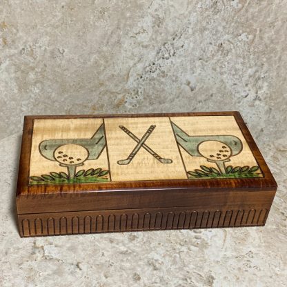 Handcrafted Golf Keepsake Box