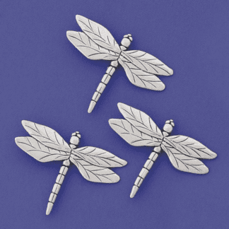 Triple Dragonfly Pewter Magnets