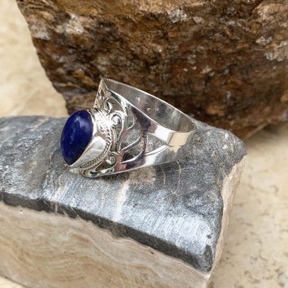 Lapis Lazuli Teardrop Ring - GLE-Good Living Essentials