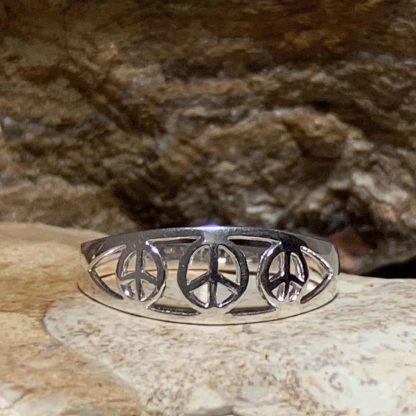 Sterling Triple Peace Ring