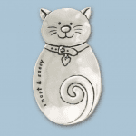 Smart & Sassy Cat Pewter Small Tray