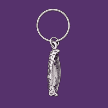 Canoe Life Pewter Keychain