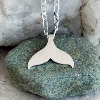 Sterling Whale Tail Pendant