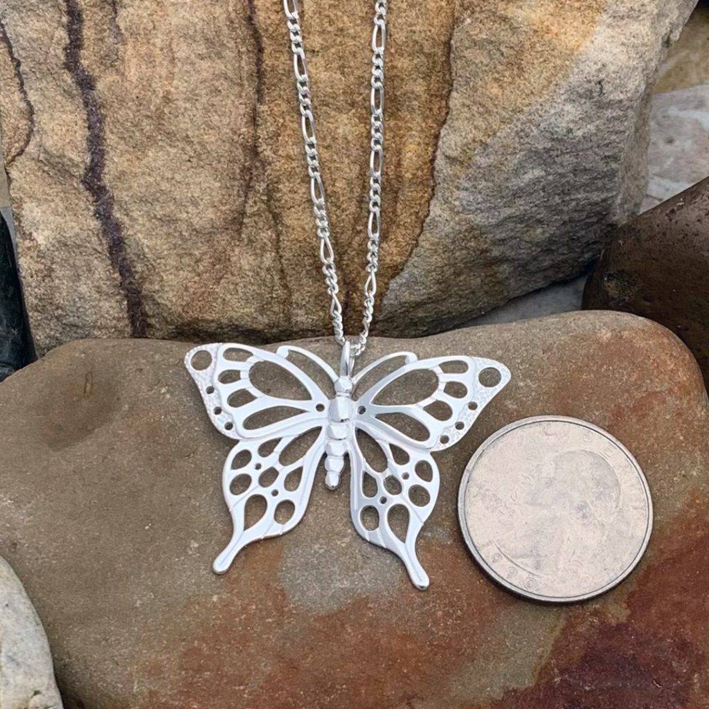 Sterling Statement Butterfly Pendant - GLE-Good Living Essentials