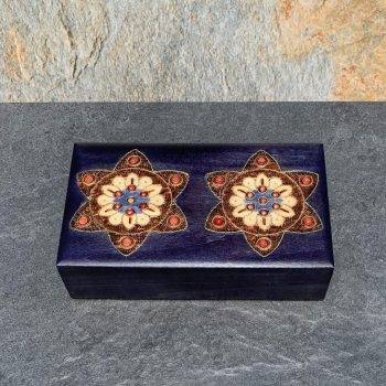 Indigo Double Flower Box