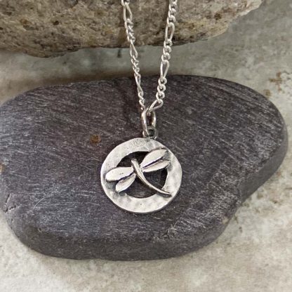 Dragonfly in Sterling Pendant