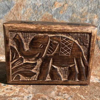 Elephant Mango Wood Box