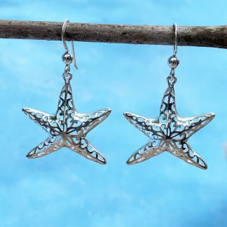 Sterling Starfish Dangle Earrings