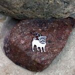 Sterling Pug Pendant/Charm