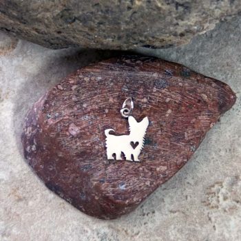 Sterling Yorkshire Terrier Pendant