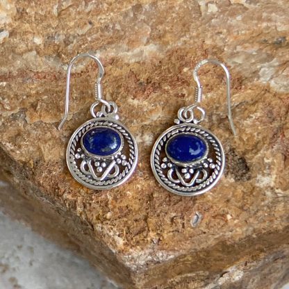 Lapis and Sterling Silver Earrings