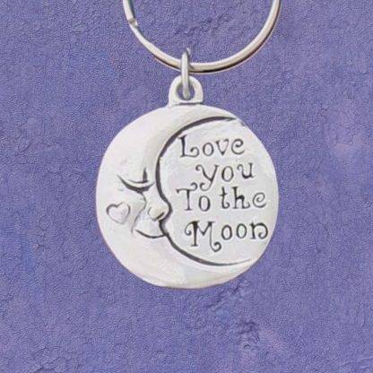 Love You Pewter Keychain