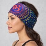 an image of an Om Infinity Bandana Head Wrap on an AI generated model