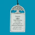 an image of a Family Tree Pewter Wall Plaque