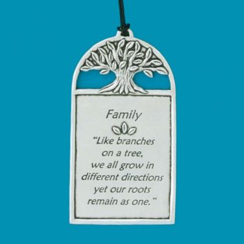an image of a Family Tree Pewter Wall Plaque