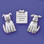 Pewter Magnets-Dog Quote